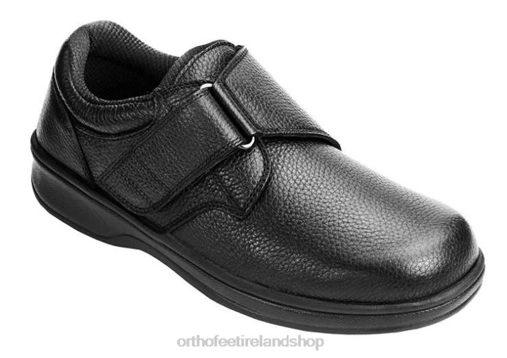 Men Orthofeet Broadway Black Casual Shoes JR622175