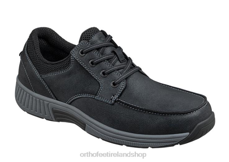 Men Orthofeet Leo Black Casual Shoes JR622165