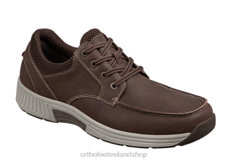 Men Orthofeet Leo Brown Casual Shoes JR622166