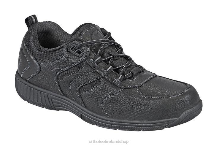 Men Orthofeet Pacific Palisades Waterproof Black Sneakers JR622140