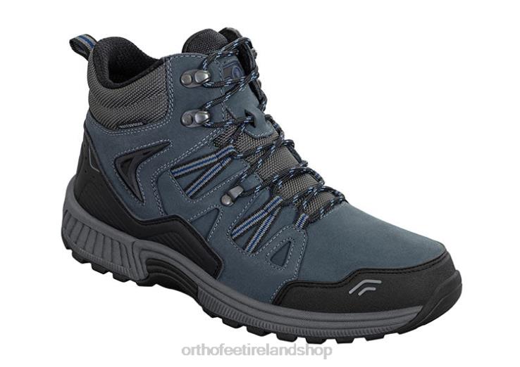 Women Orthofeet Dakota Blue Hiking Shoes JR62273