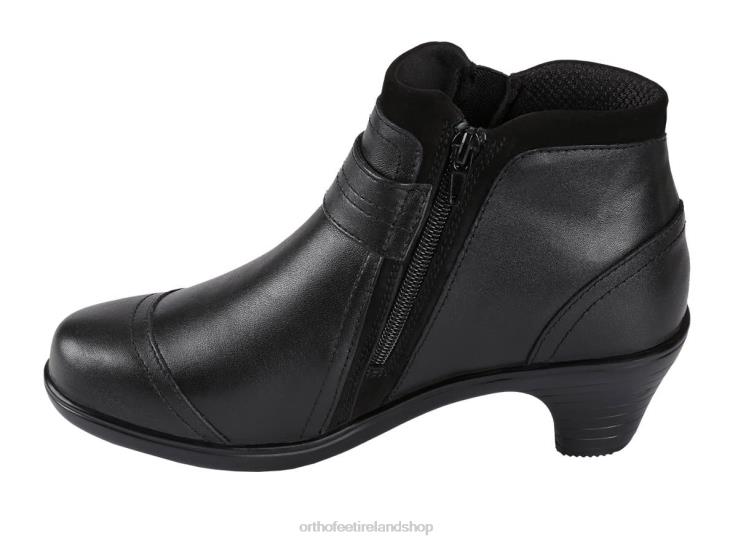 Women Orthofeet Emma Black Boots JR62289