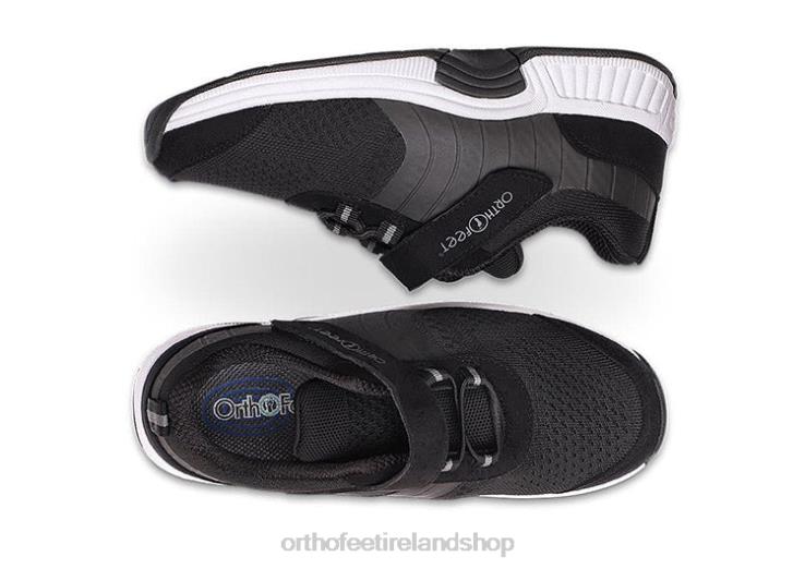 Women Orthofeet Joelle Stretch Knit Black Casual Shoes JR62290
