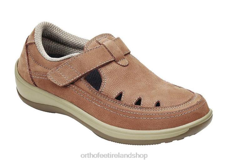 Women Orthofeet Serene Tan Casual Shoes JR62299