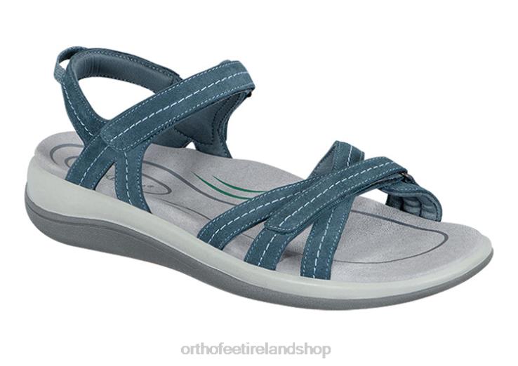 Women Orthofeet Hydra Blue Sandals JR6225