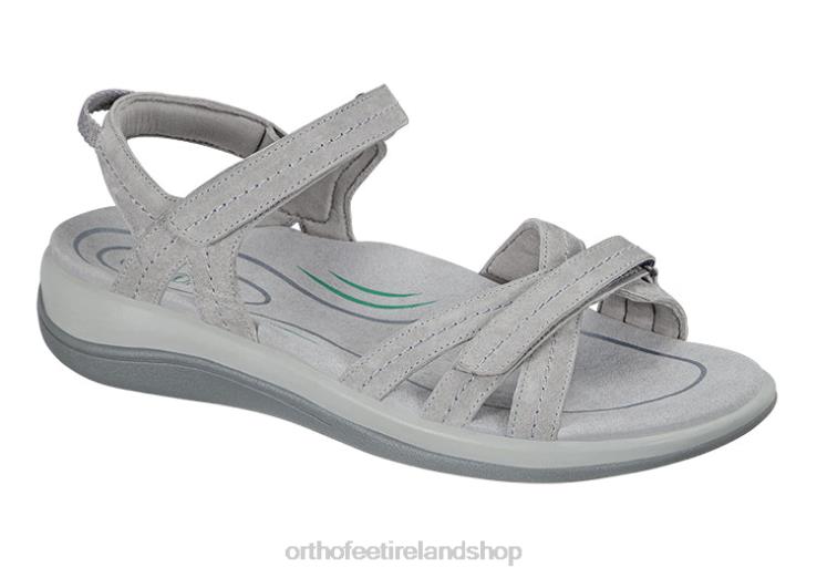 Women Orthofeet Hydra Gray Sandals JR6227