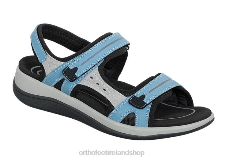 Women Orthofeet Venice Blue Sandals JR6223