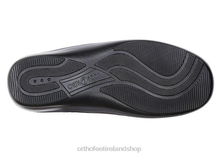Women Orthofeet Chelsea Black Dress Shoes JR622112