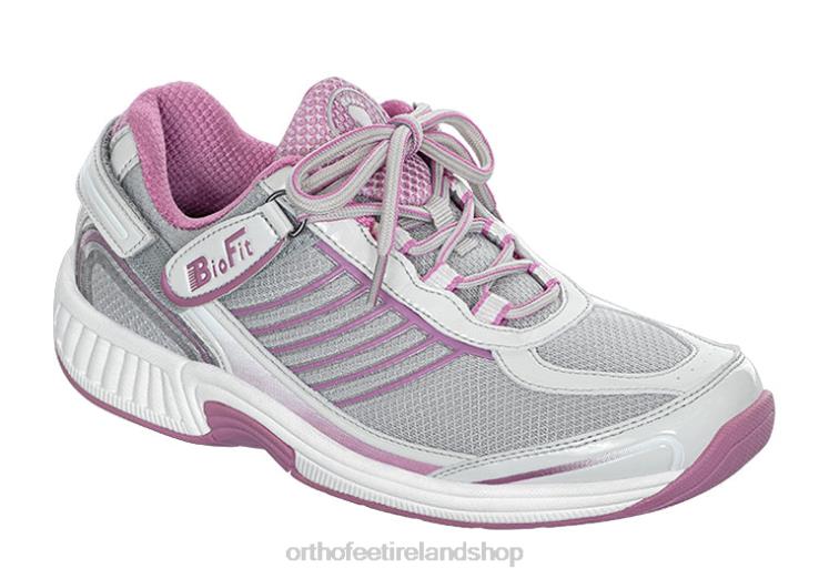 Women Orthofeet Verve Tie-Less Fuchsia Sneakers JR62264